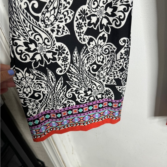 Apt 9 black white multicolor nwt wide leg palazzo pants - Picture 2 of 5